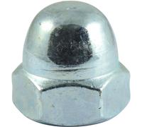 TIMco ND8Z DIN 1587 BZP Hex Dome Nut M8 - Zinc (Box of 100)