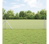 Hexagon Fence 0.5x100 m Galvanised Steel Berkfield Home Silver One Size