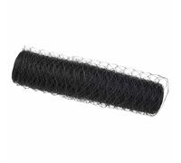vidaXL Hexagon Fence Grey 0.6 x 10 m PVC