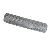 vidaXL Hexagon Fence Silver 0.4 x 25 m Galvanised steel