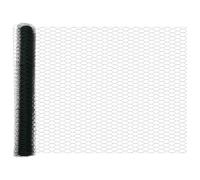 Hexagon Fence Green 1.2 x 10 m Steel, Semi-Transparent Outdoor Fence Net, Weather-Resistant, Rust Protection for Garden, Patio, Yard