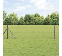 Hexagon Garden Fence, Grey PVC Material, 0.5 x 100 m, Animal Barrier, No-Dig Solution for Yard, Rabbit, Dog Protection