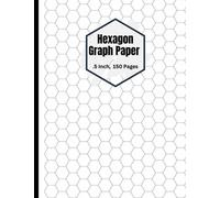 Hexagon Graph Paper: Hexagonal Graph Paper Notebook for drawing, Organic Chemistry , .5" per side,150 pages