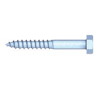 Hexagon Head Key Screws 10×140 Mm Zinc Plated - 50 Pieces Fastening