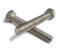 Hexagon Head Set Screw Bolts, 3/4"-16 UNF, Grade 5 High Tensile Steel, Zinc Plated, Fully Threaded (2, 3/4" X 2 1/4")