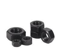 Hexagon Hex Nuts M2 M2.5 M3 M4 M5 M6 M8 M10 M12 M14 M16 M18 M20 M22 M24 M27 M30 Grade 12/8/4.8 Black Carbon Steel Metric Hex Nut(Grade 8,M14-5pcs)