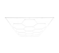 Hexagon LED Lighting 10 Lights & Border 2 x 5 Sets Car Detail Garage Workshop Gym