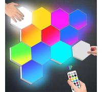 Hexagon Lights With Remote Control. Smart Led Wall Light Panels Touch-sensitive Rgb Mood Lighting