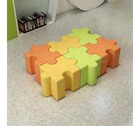 Hexagon Modular Stool Set - Colorful Interlocking Seating for Kids Playroom, Classroom & Office Collaborative Space (Set of 5)