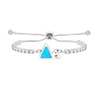 Hexagon/Mountain Mustard Seed Charm Bracelet Crystal Zircon Slider Adjustable Religious Jewelry for Ladies BFF Valentine's Day Birthday Fashion Gift, adjustable, Brass, zircon gemstone