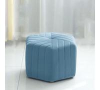 Hexagon Ottoman Flannel Pouf, Stackable Square Footrest for Sofa, Portable Upholstered Footstool, Perfect for Living Room and Bedroom Decor