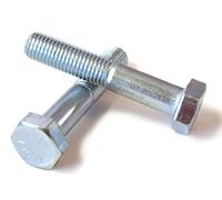 Hexagon Part Theaded Bolts, 1/2"-20 UNF, Grade 5 High Tensile Steel, Zinc Plated, Part Threaded (1, 1/2 X 2")