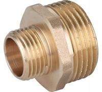 Hexagon Pipe Reducer - BSP Threaded Water Hose Connector Tap Nipple Bush - Gold (32mm x 25mm / 5/4" x 1")
