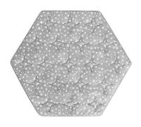Hexagon Playpen Mat Compatible with POP 'N GO Baby Playpen, 59 Inch Hexagon Mattress Pad, Non Slip and Cushion Play Mat Grey with Star Print