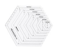 Hexagon Quilting Ruler Patchwork Template Sewing Tools Useful Sew Metric Shaped Ruler