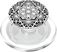 Hexagon Sacred Geometry Geometric Pattern Mandala PopSockets PopGrip for MagSafe
