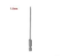 Hexagon Screwdriver Bit 100mm, 1/4 Inch Hex Shank Alloy Steel Driver for Power Drill, Quick Change Tool with Magnetic Tip, 1pc(1.5mm)