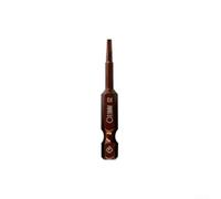 Hexagon Screwdriver Bit 1pc 50mm Length with 1/4 Inch Hex Shank Chrome Vanadium Steel Magnetic Tip Quick Change for Electric Manual and Power Drill Drivers H1.5-H6 Brown