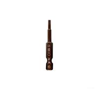 Hexagon Screwdriver Bit 1pc 50mm Length with 1/4 Inch Hex Shank Chrome Vanadium Steel Magnetic Tip Quick Change for Electric Manual and Power Drill Drivers H1.5-H6 Brown