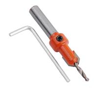 Hexagon Shank Countersink Drill Bit Set for for Woodworking Chamfer and Screw Hole Drilling, Quick Change 45# Carbon Steel Body with YG8 Alloy Blade Head,(3x10mm)