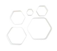 Hexagon Shape Mini Fondant Cutter Rounded Corners Small Sugarcraft Icing Tiny Sharp Dough Pastry Honeycomb Bee Basic