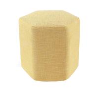 Hexagon Shoe Bench StoolsCotton Linen Sofa Stool for Living Room Outdoor Ottomans & Footstools Rose Color 43x43cm & Functal Sto Solut