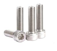 Hexagon socket bolts, 5pcs 304 Stainless Steel DIN912 White Washed Knurled Cup Head(M8x18mm)