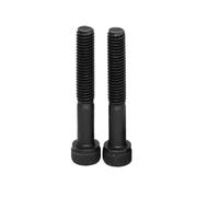 Hexagon Socket Head Bolts Half Thread Cap Black M2-M4 22-150mm DIN912 12.9 Steel 2-50 PCS(50Pcs M2.5x25)