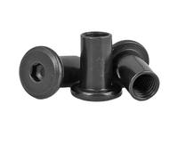 Hexagon socket head cap screw 5-10pcs/lot M3 M4 M5 M6 M8 Stainless steel Large Flat Hex Hexagon Socket Head Rivet Connector Insert Joint Sleeve Cap Butt Nut(M5x15mm (10pcs))