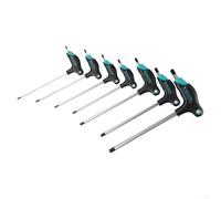 Hexagon T-Handle Hex Key with Double Head for .5-H8 Sizes, Magnetic Tips, Ergonomic Anti-Slip Handle for Line and Mechanical Maintenance (H3)