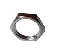 Hexagon Thin Lock Nuts, Half Lock Hex Nut Pipe Fitting 304 Stainless Steel M12x(1-1.5) mm 10 pcs(M12x1mm(S17 H3.5))