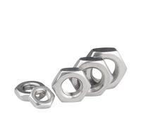Hexagon Thin Nut M2 M2.5 M3 M4 M5 M6 M8 M10 M12 M14 M16~M30 304/316 Stainless Steel Flat Hex Hexagon Thin Nut Jam Nuts(304(A2),M30-1pcs)
