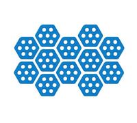 Hexagon Traction Pad - 12 Pieces Hexagon Skim Band Grip Pad | Anti-Slip Surfboard Traction Water Sports Mat for Fishing Sea Fishing Sea Skateboard Beach