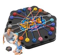 Hexagon Twisted Rope Puzzle Game, Twisted Rope Puzzles Game, Brain Strategy Ropes Challenge Toy, Logic Strategys Board Twist Games, Knots Brain Strategy Toy For Kids Adults Family Gathering