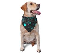 Hexagonal 3d Stereo Landscape Printed Graphic Pet Triangle Scarf For Dogs & Cats, Adjustable Cute Pet Bandana For & Photo Shoots