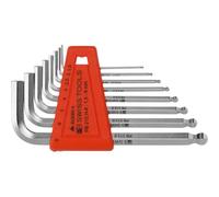 Hexagonal Allen Screwdriver Set with Ball Head Chrome-Plated 8