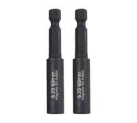 Hexagonal Bit and Extension Adapter Set High Strength Alloy Steel Black Coated Design Rustproof Tool 2pcs/5pcs Alloy Steel Hexagonal Bit