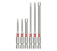 Hexagonal Bit Set - 10cm Hex Head Tool, Magnetic S2 Steel Bits | Performance Drive Bit System for Home Improvement Machinery Maintenance Woodworking Projects, Renovation Repair Tasks Construction