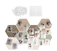 Hexagonal Cork Panel - Acoustic Felt Panel 12 Inch | Soundproof Wall Tiles 30 x 26 cm - 8/10 Pieces Polyester Fiber Bulletin Board for Home Decor in AU