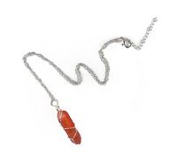 Hexagonal Crystal Pendant Necklace Vintage Spiritual Jewelry Winding Wire Stone For Women Girls Friend Crystal Pendant Energy Balancing Jewelry Divinations