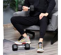 Hexagonal Dumbbells Kit Weight Lifting Exercise for Home Fitness HOMCOM Black Standard
