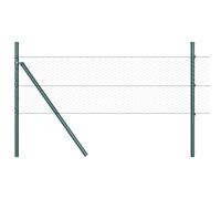 vidaXL Fence Post Green 100 x 0.6 m (25 mm mesh) Steel and PVC