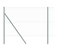 Fence Post Green 100 x 1.5 m (50 mm mesh) Steel and PVC