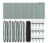 Hexagonal Fence Ground Fix Mesh Garden Terrace Barrier Outdoor Posts vidaXL