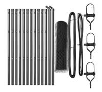 Hexagonal Fence Ground Fix Mesh Garden Terrace Barrier Outdoor Posts vidaXL