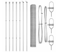 Fence Post Garden Terrace Barrier Outdoor Posts Steel Security Fencing vidaXL