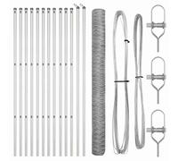 vidaXL Ground Fix Welded Wire Fence 25 x 1.5 m (W x H)