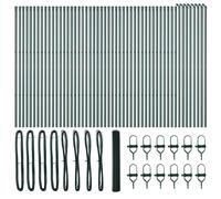 Hexagon Fence Green Metal 1.4x100 m UV-Resistant Garden Roll Outdoor Pack