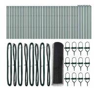 Hexagonal Fence Ground Fix Mesh Garden Terrace Barrier Outdoor Posts vidaXL