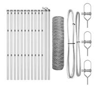 Hexagonal Fence Ground Fix Mesh Garden Terrace Barrier Outdoor Posts vidaXL